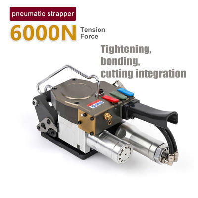 acheter 6000N Force de tension de la sangle Pneumatique 32 mm Outils de fixation en PET Machine d'emballage en plastique à main avec boucle libre pneumatique online manufacture