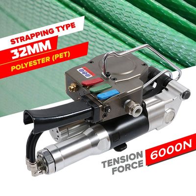 Machine de fixation de sangle à main à trois boutons avec une puissance de tension de 6500 N pour la sangle en PET de 25 à 32 mm